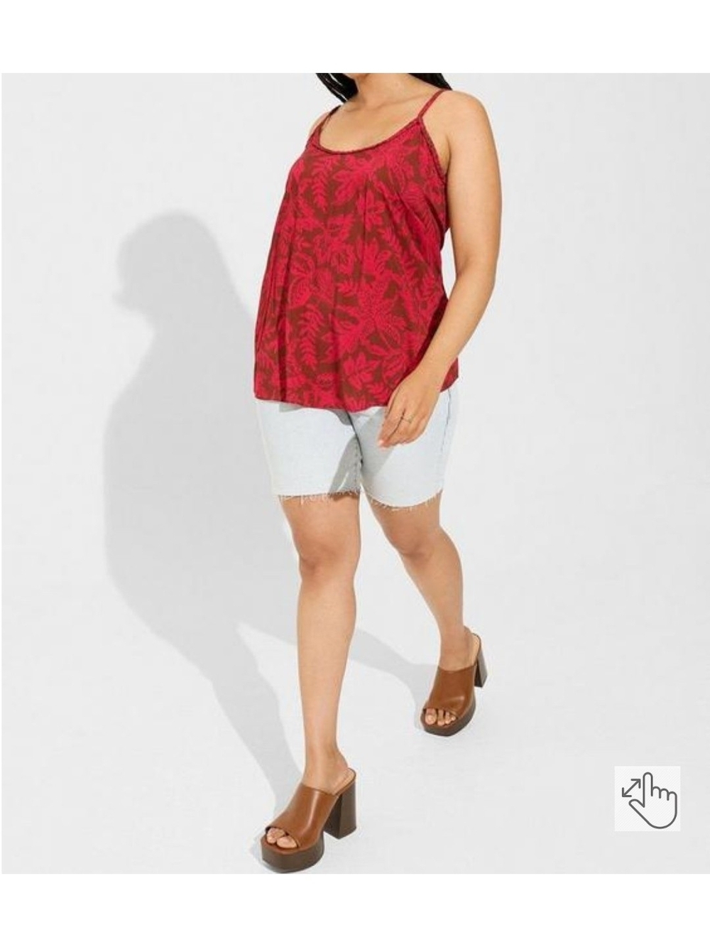 Torrid Challis Braided Sleeveless Tank NWT